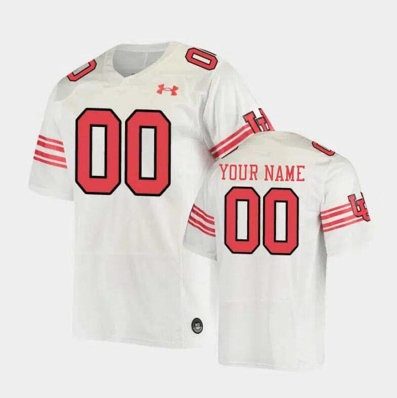 Custom Utah Utes Name And Number College Football Jersey Stitched-White - Click Image to Close